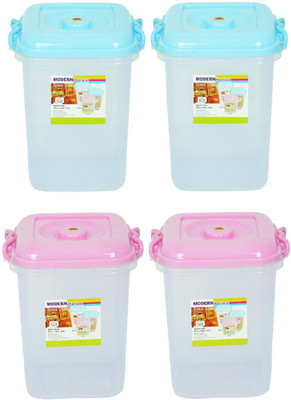 AMAZE Enterprise Plastic Utility Container  - 17 L(Pack of 4, Blue, Pink)