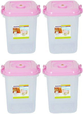 Randal Plastic Utility Container  - 13 L(Pack of 4, Pink)