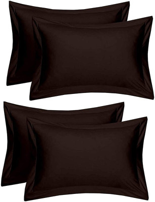 Divine Homes Cotton Pillows Cover(Pack of 4, 69 cm*44 cm, Brown)