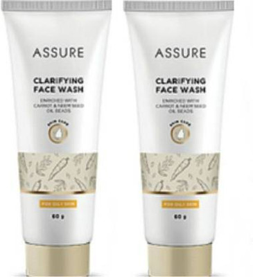ASSURE Clarifying  ( Pack of 2x60g) Face Wash(120 g)
