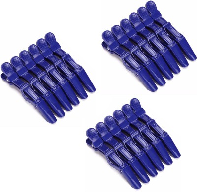 Angel Infinite Hair Styling Sectioning Plastic Hair Clips Use in Parlor, Saloon and Home Use Women (Blue, 18 Pcs) Hair Clip(Blue)