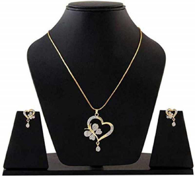hermanos creation Alloy Gold-plated Gold, Silver Jewellery Set(Pack of 1)