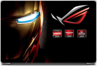 DivineDesigns Iron Man Vision Laptop Sticker Vinyl Laptop Skin Compatible for 15.1 inch(Theme: Movies)