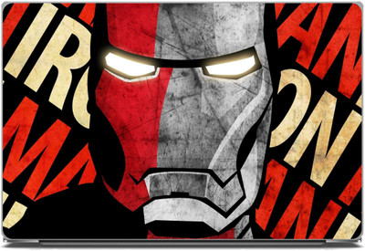 DivineDesigns Iron Man Helmet Laptop Sticker Vinyl Laptop Skin Compatible for 15.1 inch(Theme: Movies)