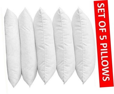 Changers Polyester Fibre Solid Sleeping Pillow Pack of 5(White)