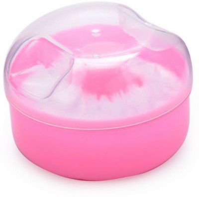 Enjoy Life Baby Puff with Box Children Body Face Makeup Cosmetic Powder Tool Soft Sponge Villus Powder Puff Case Box Kids Skin Care - Pack of 1(Pink)