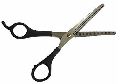 shree kesar medical Hair Cutting Professional Salon Barber Double Thinning Scissors Shears (Black) Scissors(Set of 1, Silver)