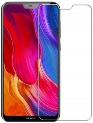 MOBIE ATTIRE Edge To Edge Tempered Glass for Nokia 6.1 Plus(Pack of 1)