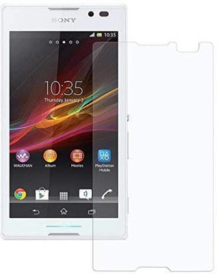 Shell Guard Tempered Glass Guard for Sony Xperia C(Pack of 2)