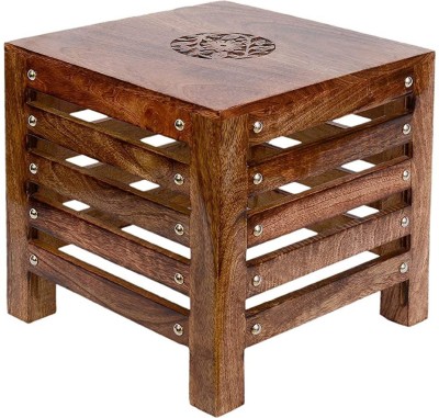 Kraftsville Solid Wood Bedside Table(Finish Color - Brown, Pre-assembled)