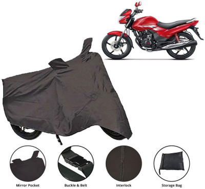 Lakshmina Enterprises Waterproof Two Wheeler Cover for Hero(Achiever, Grey)