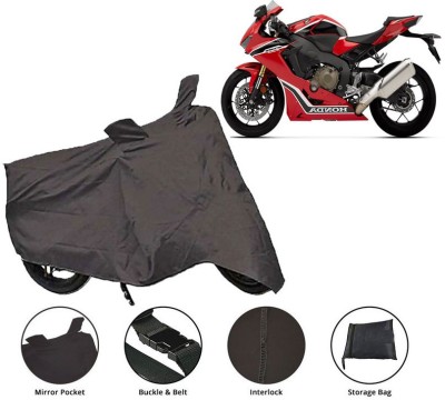 Lakshmina Enterprises Waterproof Two Wheeler Cover for Honda(CBR 1000RR, Black)