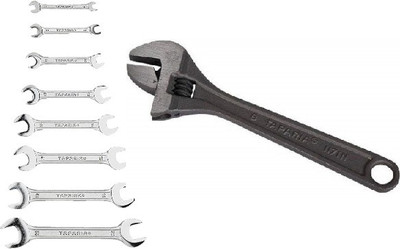 TAPARIA DEP-08/1171N Double Sided Combination Wrench(Pack of 9)