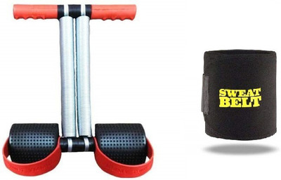 Shopeleven combo double srping Tummy Trimmer & sweat belt body Ab exerciser Home,Gym kit ZC6 Ab Exerciser(Multicolor)