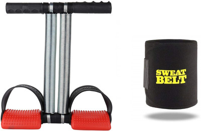 Shopeleven combo double srping Tummy Trimmer & sweat belt body Ab exerciser Home,Gym kit ZC3 Ab Exerciser(Multicolor)