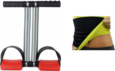 Shopeleven combo double srping Tummy Trimmer & hot shaper body Ab exerciser Home Gym kit LZ3 Ab Exerciser(Multicolor)