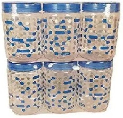MILTON Plastic Grocery Container  - 750 ml, 750 ml, 750 ml, 750 ml, 750 ml, 750 ml(Pack of 6, Multicolor)