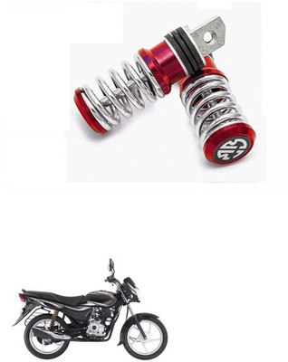 Qiisx Spring Coiled Foot Rest Red For Bajaj Platina Foot Rest(Red)