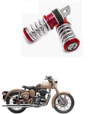 HashZet Spring Coiled Foot Rest Red For Royal Enfield Classic Desert Storm Foot Rest(Red)