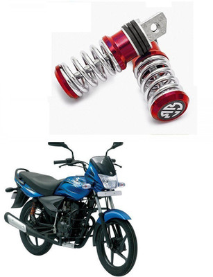 HashZet Spring Coiled Foot Rest Red For Bajaj Platina 100 DTS-i Foot Rest(Red)
