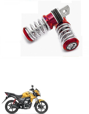 HashZet Spring Coiled Foot Rest Red For Honda CB Twister Foot Rest(Red)