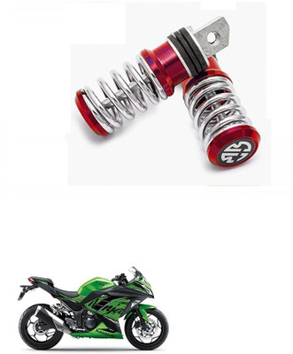HashZet Spring Coiled Foot Rest Red For Kawasaki Ninja 300 Foot Rest(Red)