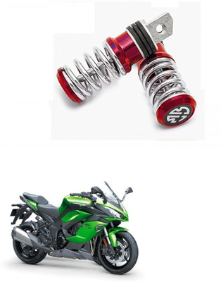 HashZet Spring Coiled Foot Rest Red For Kawasaki Ninja Foot Rest(Red)