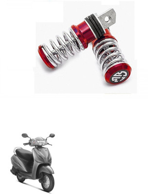 HashZet Spring Coiled Foot Rest Red For Honda Activa Foot Rest(Red)