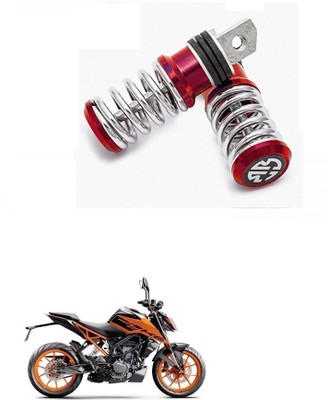 HashZet Spring Coiled Foot Rest Red For KTM Duke 200 Foot Rest(Red)