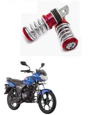 HashZet Spring Coiled Foot Rest Red For Bajaj Discover Foot Rest(Red)