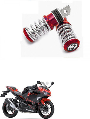 HashZet Spring Coiled Foot Rest Red For Kawasaki Ninja 250 Foot Rest(Red)