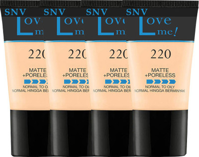 SNV  Matte+Poreless Liquid Tube Foundation 6282020A4 Foundation(Natural Beige, 18 ml)