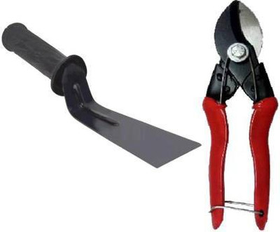 fitweight Garden Tool Set Pack of 2 (Khurpi and Heavy Cutter) Garden Tool Kit(2 Tools)