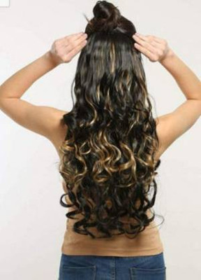 HEROSHIV INDIA Highlight Curly  Extension Hair Extension