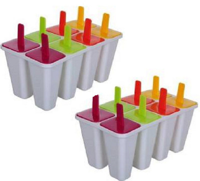 Breyers Multicolor Plastic Ice Cube Tray (Pack of2) Multicolor Plastic Ice Cube Tray(Pack of2)