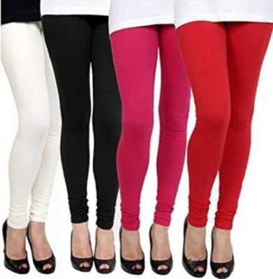 sr enterprises Churidar  Ethnic Wear Legging(Red, White, Black, Pink, Solid)