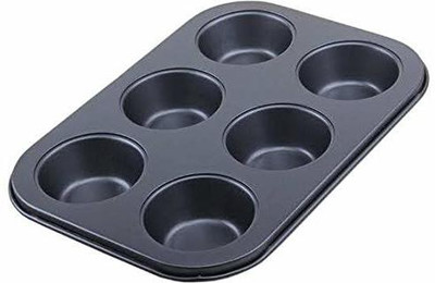 TAGROCK Aluminium Cupcake/Muffin Mould 6(Pack of 1)