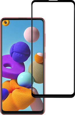 9H Edge To Edge Tempered Glass for Samsung Galaxy A21s / Oppo Reno 10X Zoom-11D(Pack of 1)