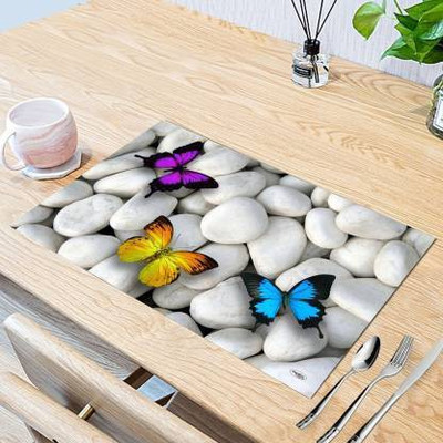 Dakshya Industries Rectangular Pack of 6 Table Placemat(Multicolor, PVC)