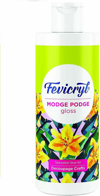 Fevicryl Modge Podge Glue Gloss Finish Decoupage Medium(120 ml, Pack of 1)