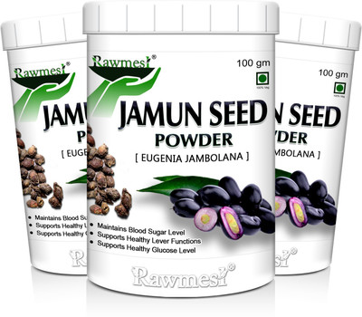 Rawmest Jamun Seeds | Jambu seeds powder for Diabetes Control | Sugar Balance(3 x 100 g)