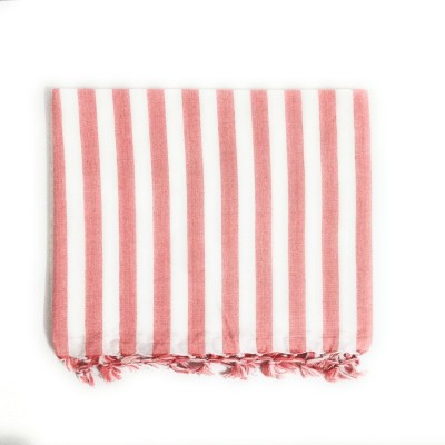 Sundri Bhagalpuri Striped Single AC Blanket for  AC Room(Cotton, Pink)