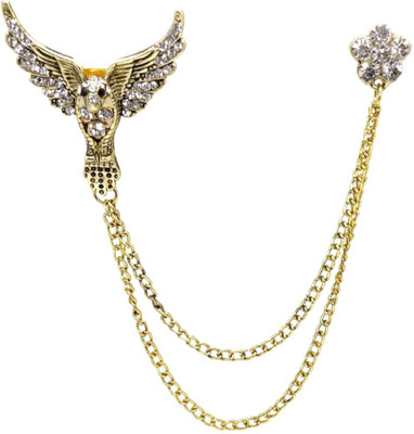 FURE Double Chain Phoenix Brooch(Gold)