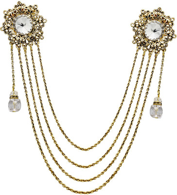 FURE Multi-Chain Double Solitaire Brooch(Gold)