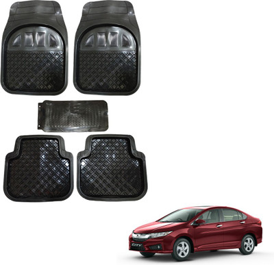 Oshotto Rubber Standard Mat For  Honda City i-Vtec(Black)
