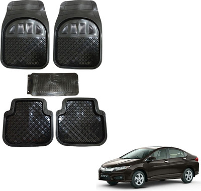 Oshotto Rubber Standard Mat For  Honda City i-Dtec(Black)