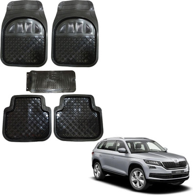Oshotto Rubber Standard Mat For  Skoda Kodiaq(Black)