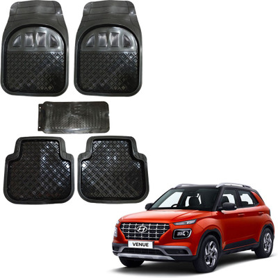Oshotto Rubber Standard Mat For  Hyundai Venue(Black)