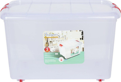 AMAZE Enterprise Plastic Utility Container  - 25 L(Pack of 2, White)