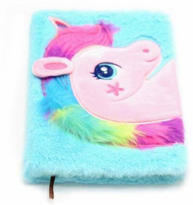 Paper Bear Unicorn Notebook Regular Diary Rule 80 Pages(Multicolor)